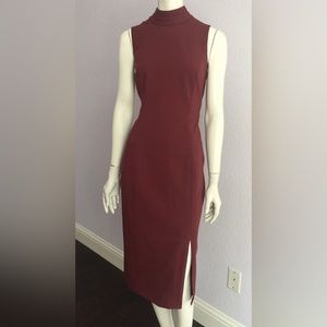 White House Black Market Women’s Sleeveless Mock Neck Sheath Dress Size 12 BNWT